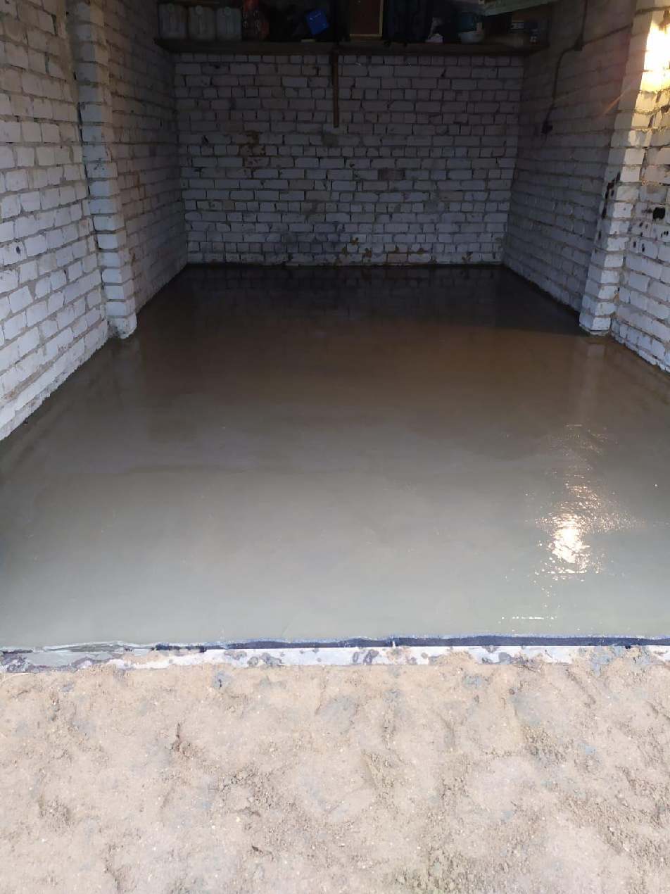 Заливка бетона для гаражных полов